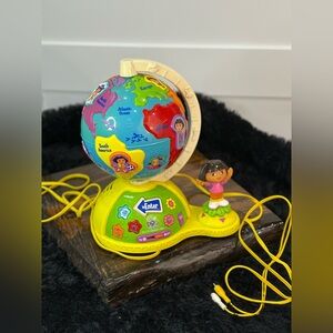 Dora the Explorer Interactive Learning Globe Yellow Base | Like New Toy